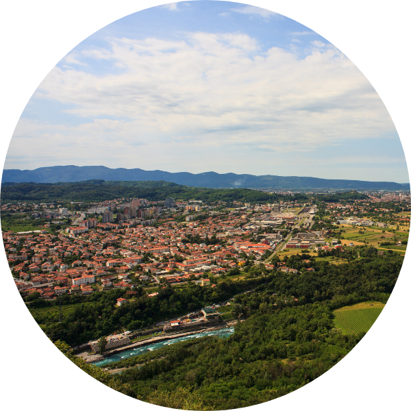 Vista panoramica di Gorizia
