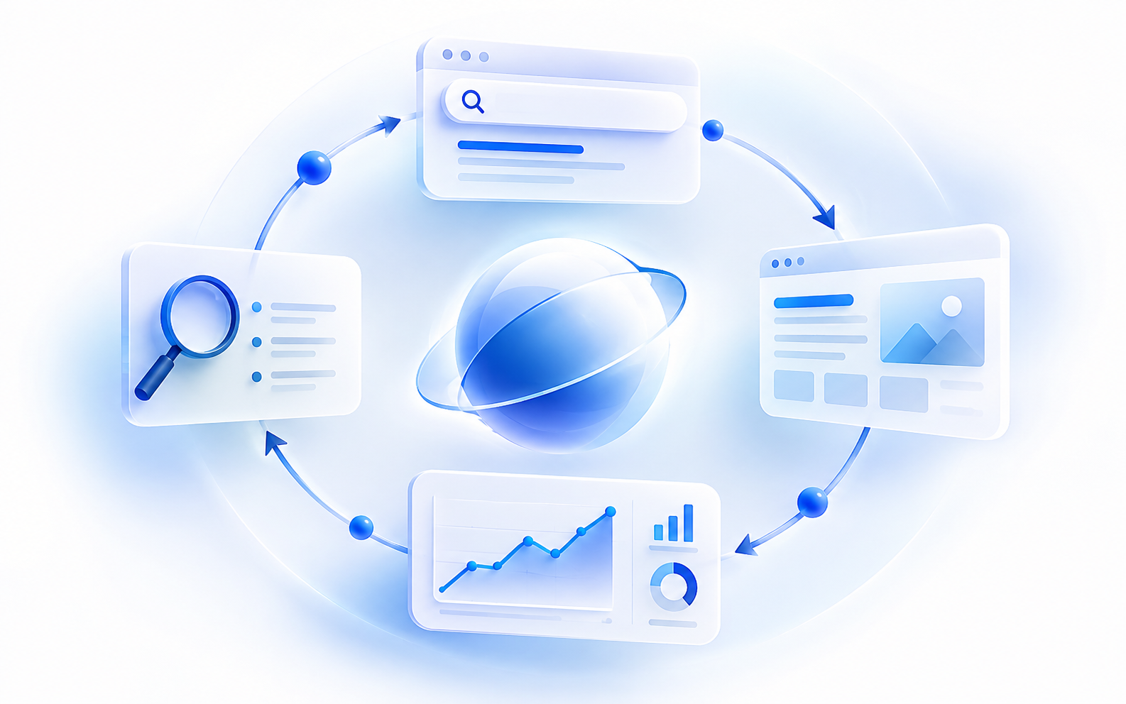 Interfaccia digitale per l’analisi SEO e delle prestazioni